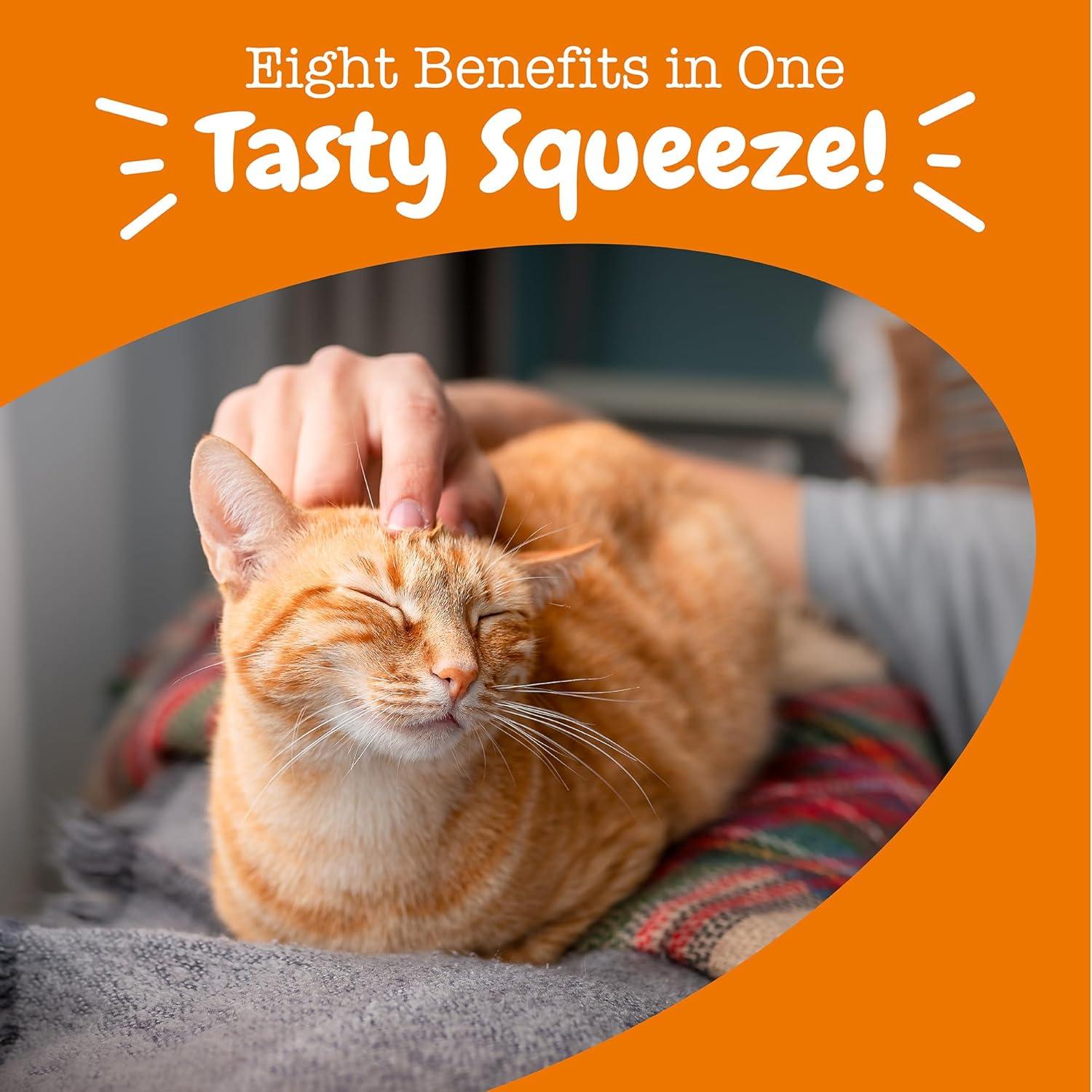 imageZesty Paws 8in1 Multivitamin Cat Vitamins ampamp Supplements Mousse  Cat Vitamins for Indoor Cats  Healthy Treat Squeeze Up for Gut Immune Heart Skin ampamp Coat Support  Chicken 14ctChicken