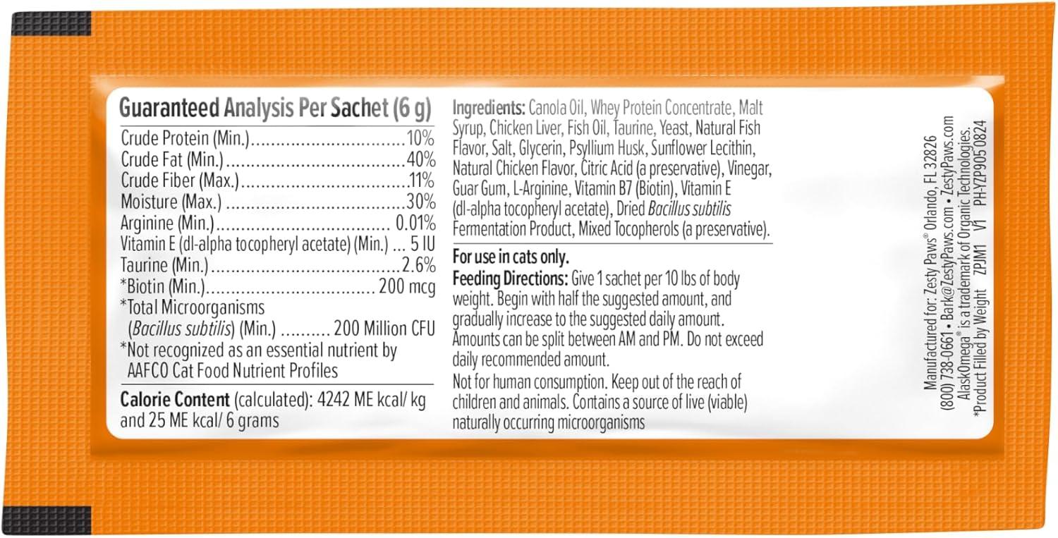 imageZesty Paws 8in1 Multivitamin Cat Vitamins ampamp Supplements Mousse  Cat Vitamins for Indoor Cats  Healthy Treat Squeeze Up for Gut Immune Heart Skin ampamp Coat Support  Chicken 14ctChicken