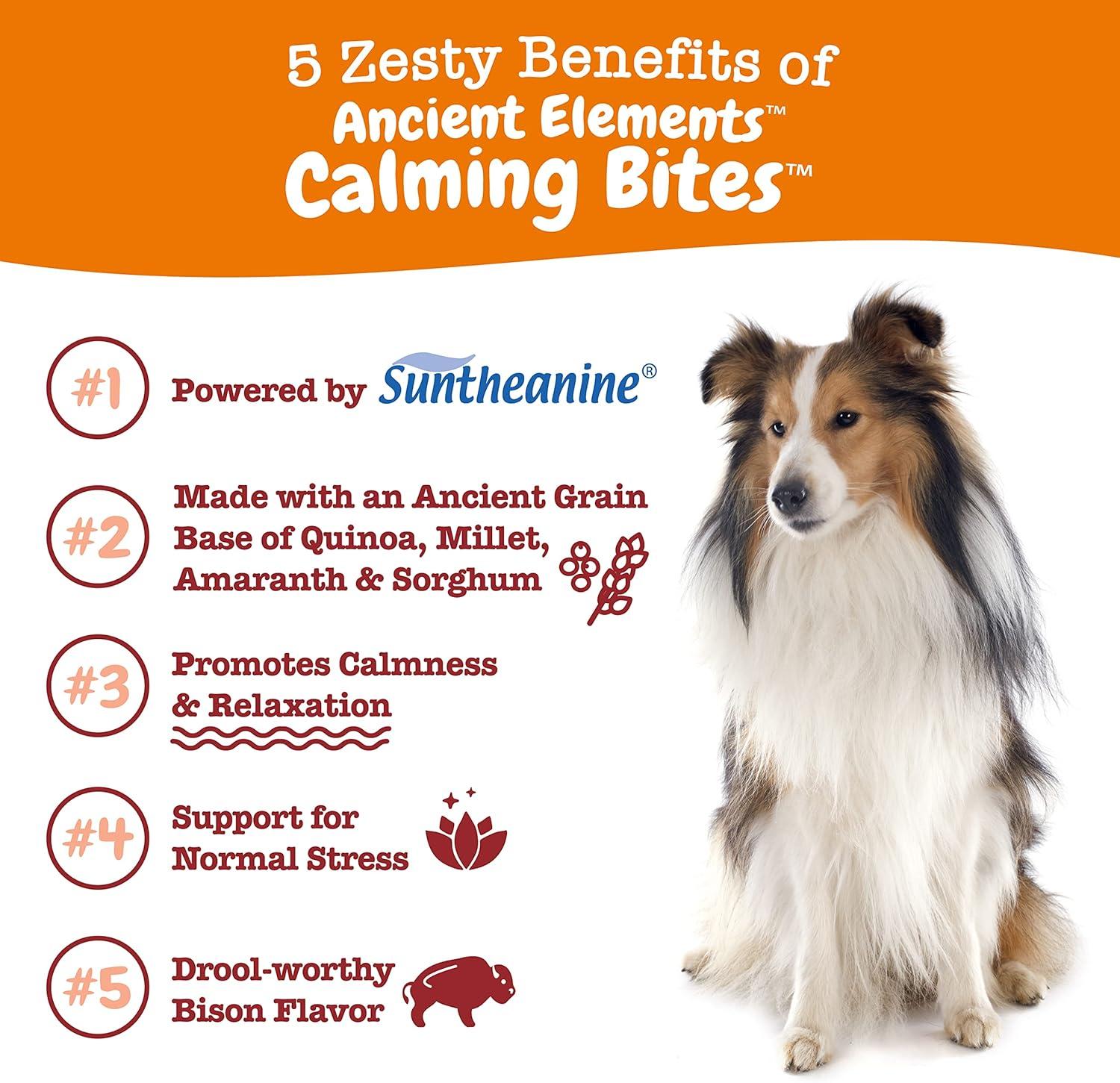 imageZesty Paws Advanced Calming Chews for Dogs  for Everyday Stress Relaxation Composure and Separation Turkey 90 CountBison