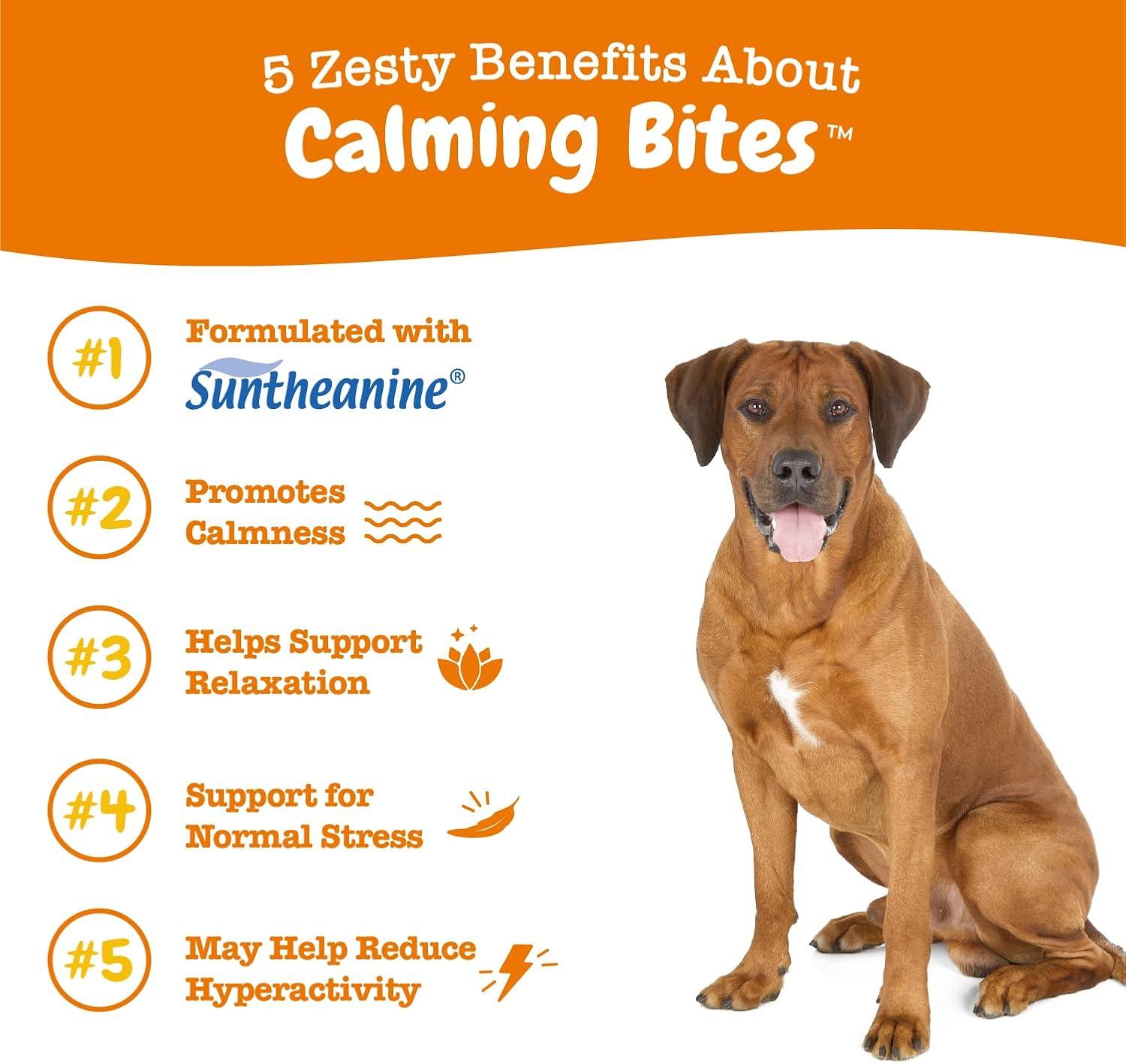 imageZesty Paws Advanced Calming Chews for Dogs  for Everyday Stress Relaxation Composure and Separation Turkey 90 CountTurkey