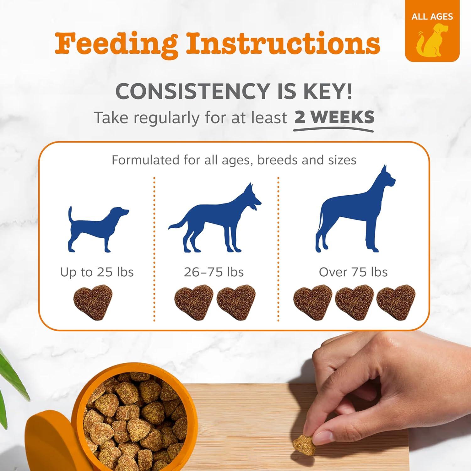 imageZesty Paws Dog Multivitamin Chewable Dog Vitamins and Supplements for Hip ampamp Joints Skin ampamp Coat Omega 3 Fish Oil for Dogs Senior ampamp Puppy Multivitamin  Bison 90ctPeanut Butter