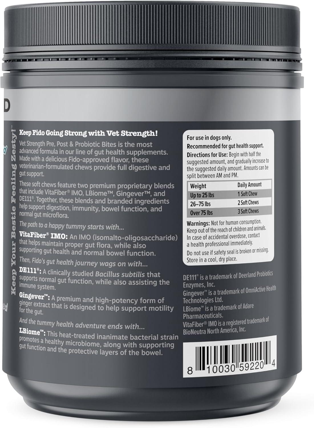imageZesty Paws Probiotics for Dogs Digestive Enzymes Gut Flora Digestive Health Diarrhea ampamp Bowel Support DE111 Dog Probiotics Soft Chew for Pet Immune System Chicken 90 CtChicken  Vegetable