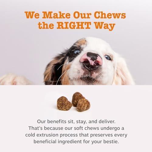 imageZesty Paws Probiotics for Dogs Digestive Enzymes Gut Flora Digestive Health Diarrhea ampamp Bowel Support DE111 Dog Probiotics Soft Chew for Pet Immune System Chicken 90 CtPumpkin