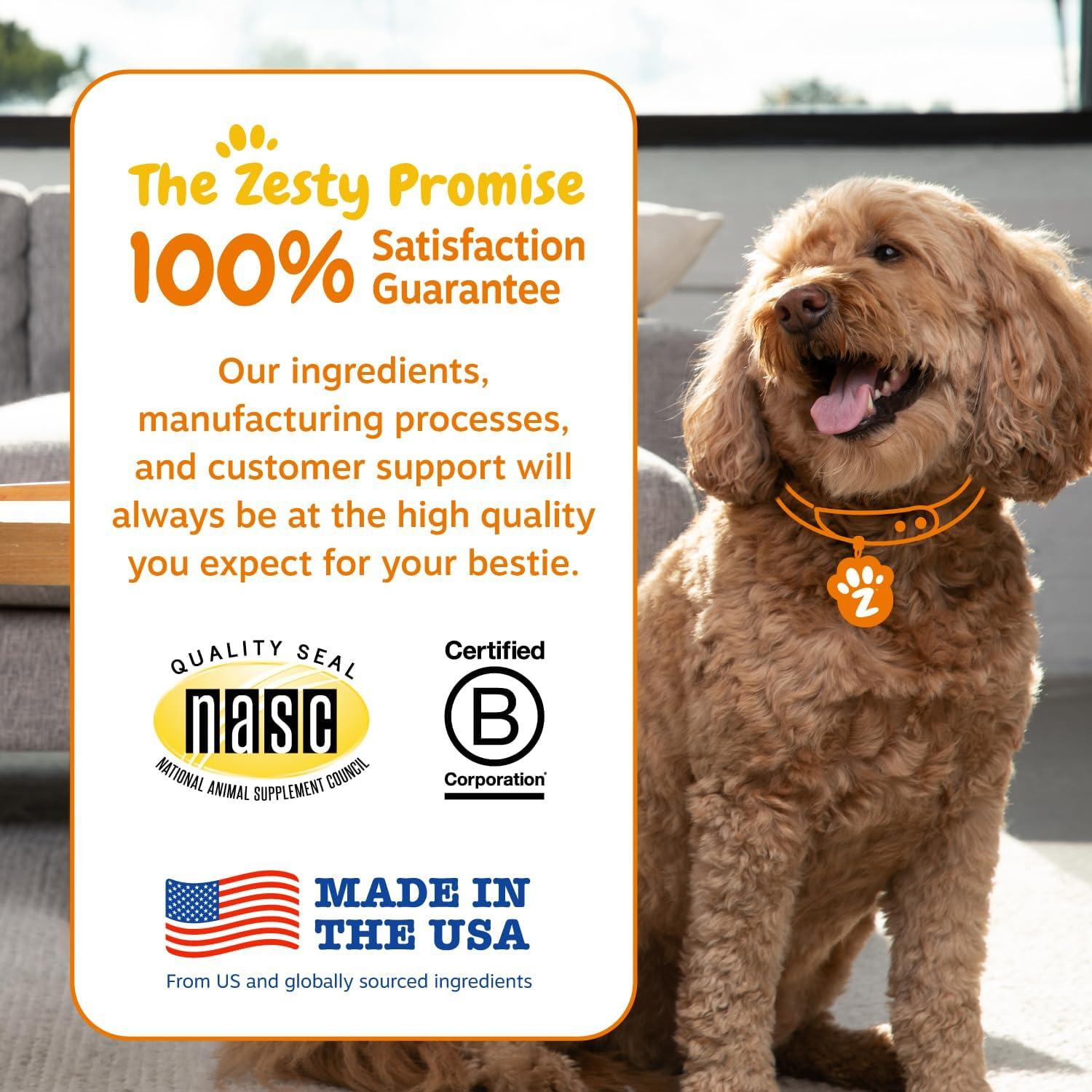 imageZesty Paws Probiotics for Dogs Digestive Enzymes Gut Flora Digestive Health Diarrhea ampamp Bowel Support DE111 Dog Probiotics Soft Chew for Pet Immune System Chicken 90 CtChicken  Vegetable