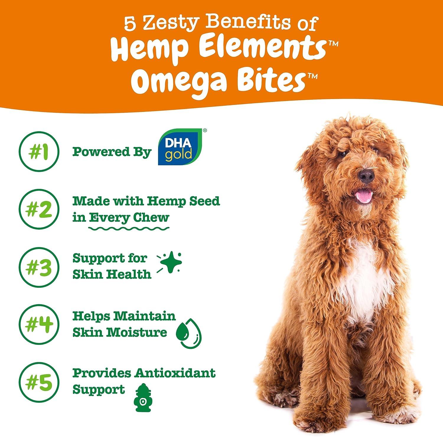 imageZesty Paws Skin ampamp Coat Bites for Dogs  Fish Oil Soft Chews with Omega3 Fatty Acids EPA ampamp DHA  Skin Coat Antioxidant ampamp Immune Support  Hemp  90 CountHemp  Chicken