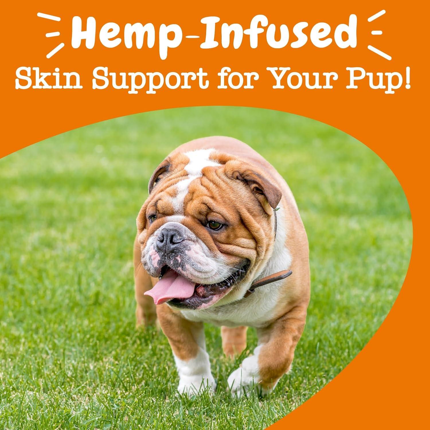 imageZesty Paws Skin ampamp Coat Bites for Dogs  Fish Oil Soft Chews with Omega3 Fatty Acids EPA ampamp DHA  Skin Coat Antioxidant ampamp Immune Support  Hemp  90 CountHemp  Chicken
