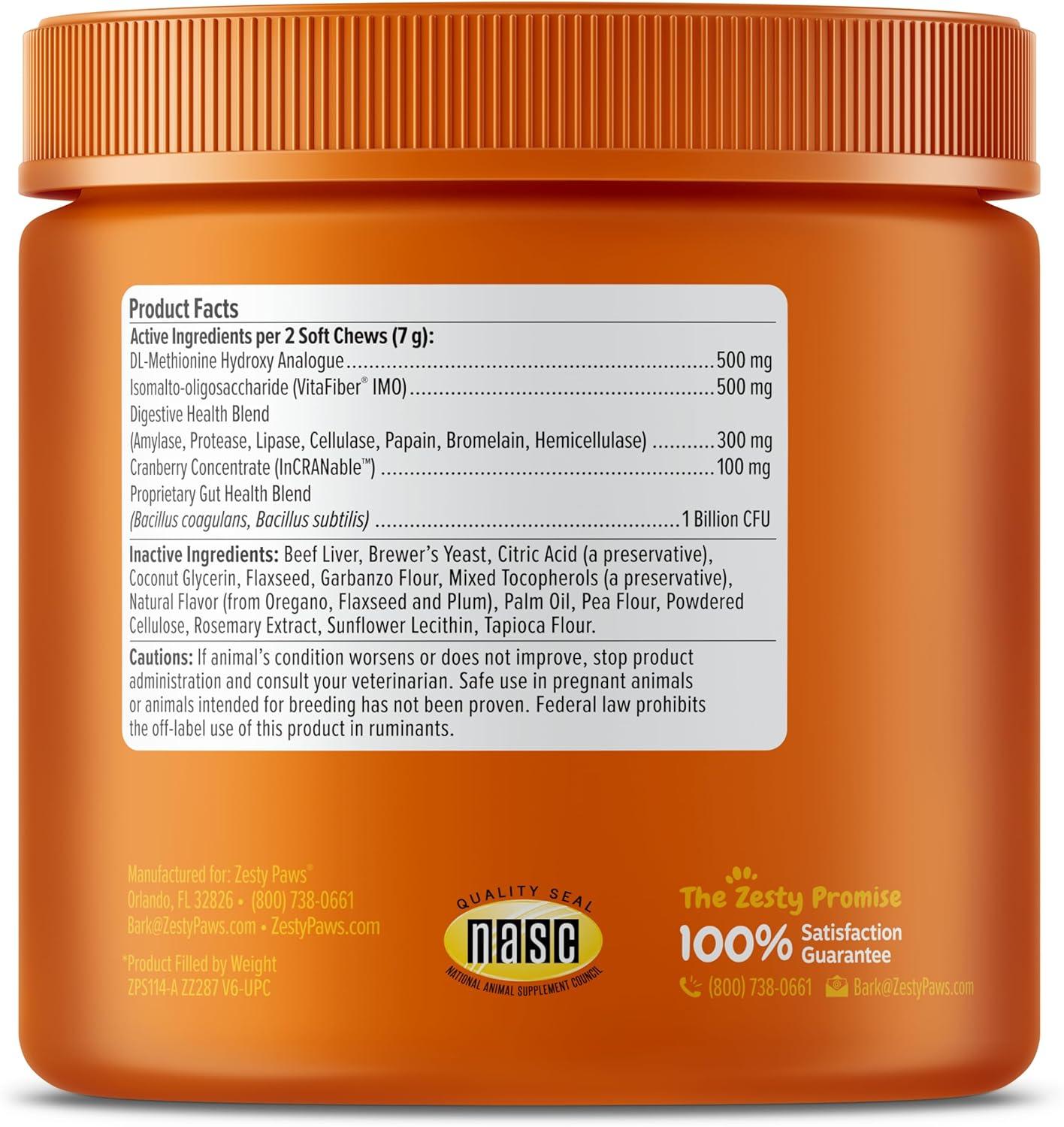 imageZesty Paws Stay Green Bites for Dogs  Grass Burn Soft Chews for Lawn Spots Caused by Dog Urine  with Cranberry for Urinary Tract ampamp Bladder  Beef  90 CountBeef