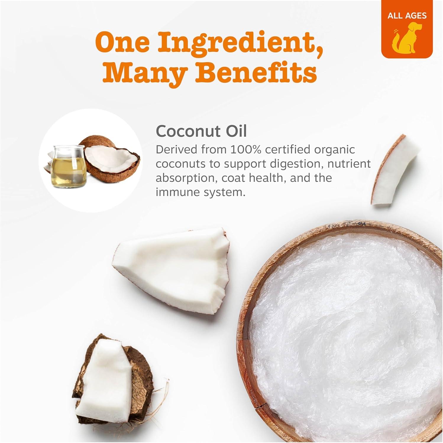 imageCoconut Oil for Dogs  Certified Organic ampamp Virgin Superfood Supplement  Digestive ampamp Immune Support  16 OZ