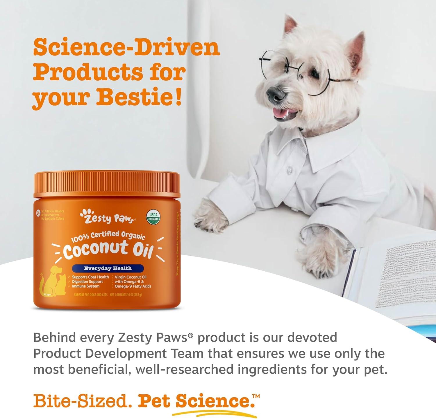 imageCoconut Oil for Dogs  Certified Organic ampamp Virgin Superfood Supplement  Digestive ampamp Immune Support  16 OZ