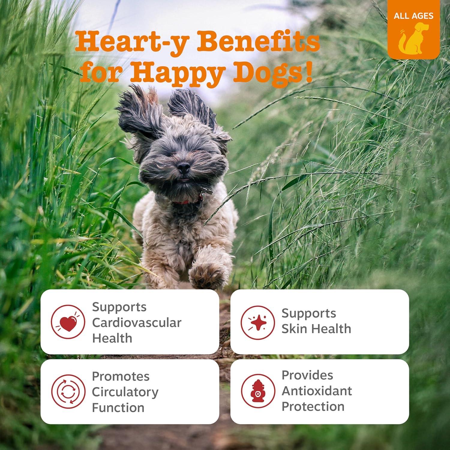 imageZesty Paws Cardiovascular Support for Dogs  Taurine for Dogs  with CoQ10 L Carnitine ampamp Sea Buckthorn  Senior Heart Health  AlaskOmega Fish Oil Omega 3  Senior  Salmon  90 CountSalmon