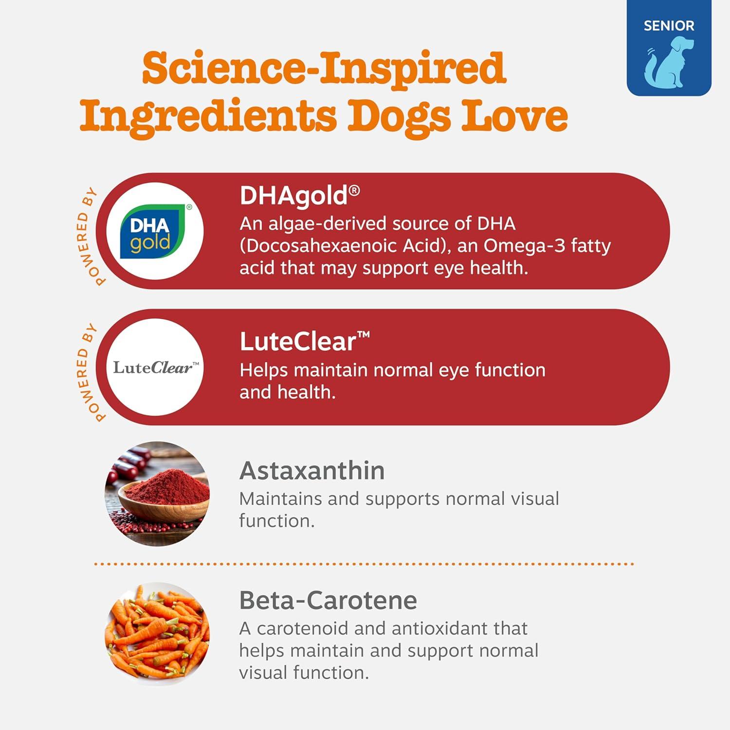 imageZesty Paws Eye Supplement for Dogs  Vision Support with Antioxidants ampamp Omega 3 Fatty Acids  90 Chews90 Count
