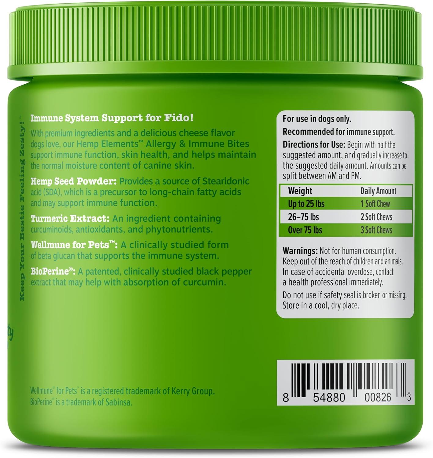 imageZesty Paws Dog Allergy Relief  Anti Itch Supplement  Omega 3 Probiotics for Dogs  Digestive Health  Soft Chews for Skin ampamp Seasonal Allergies  with Epicor Pets  Puppy  Lamb  90 CountHemp