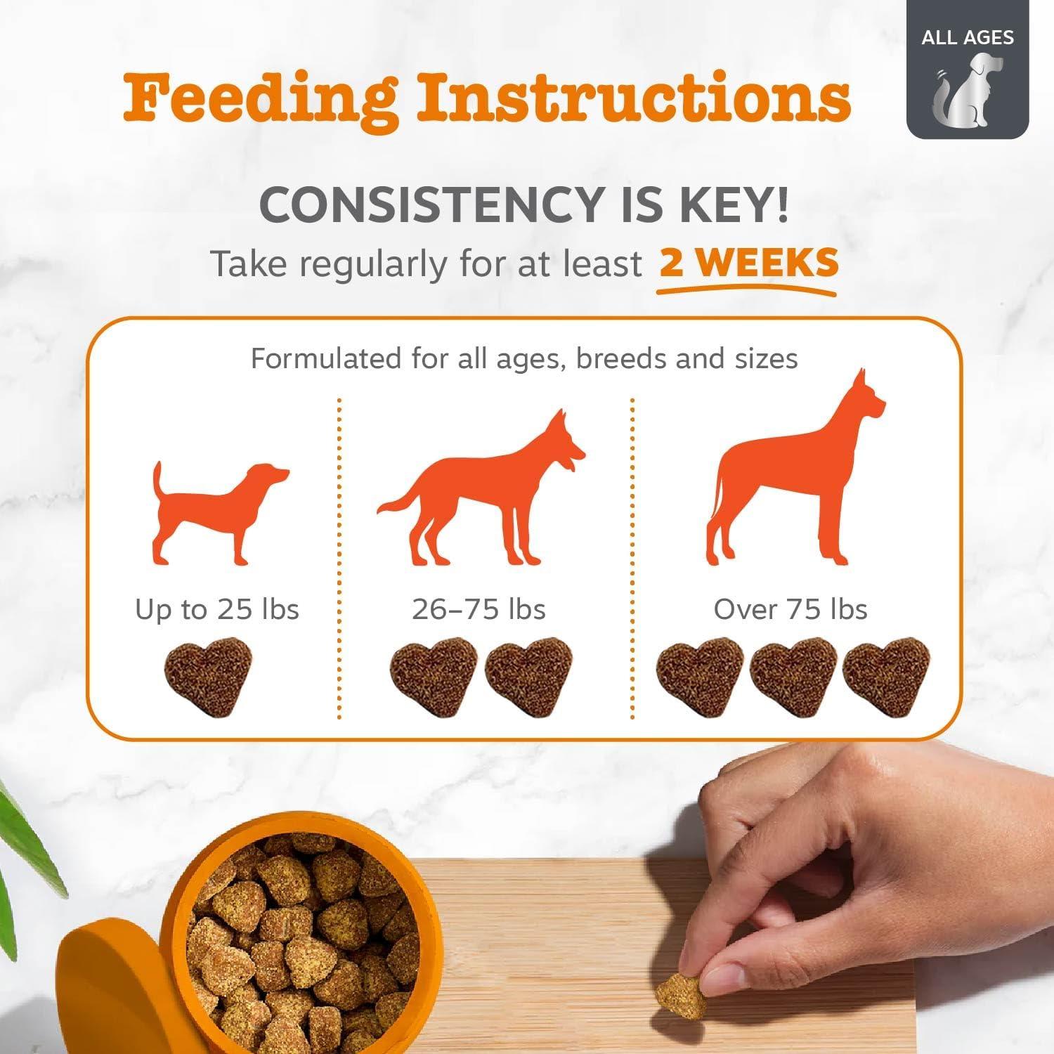 imageZesty Paws Dog Allergy Relief  Anti Itch Supplement  Omega 3 Probiotics for Dogs  Digestive Health  Soft Chews for Skin ampamp Seasonal Allergies  with Epicor Pets  Puppy  Lamb  90 CountSmoked Cheese
