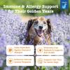 imageZesty Paws Dog Allergy Relief  Anti Itch Supplement  Omega 3 Probiotics for Dogs  Digestive Health  Soft Chews for Skin ampamp Seasonal Allergies  with Epicor Pets  Puppy  Lamb  90 CountSalmon  Advanced