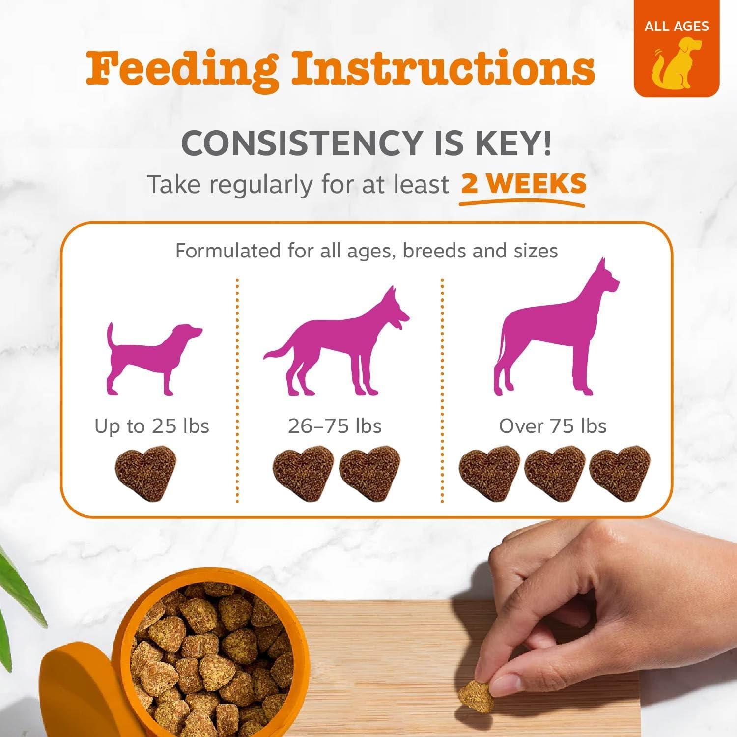 imageZesty Paws Salmon Oil for Dogs Skin and Coat Omega 3 Fish Oil Chews Dog Allergy Relief Chews Itch Relief Supplement 250 Count Salmon FlavorBacon