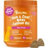 imageZesty Paws Salmon Oil for Dogs Skin and Coat Omega 3 Fish Oil Chews Dog Allergy Relief Chews Itch Relief Supplement 250 Count Salmon FlavorSalmon
