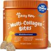 imageZesty Paws Multi Collagen Soft Chews for Dogs  for Hip Joint ampamp Cartilage Support  Skin Health  with Collagen  Plus Eggshell Membrane Vitamin C ampamp Hyaluronic Acid  90 Count