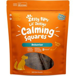 imageZesty Paws Flavored Soft Chews  Calming for Dogs Anxiety Composure Relief with Ashwagandha Melatonin Chamomile Passionflower Dog Stress Separation Aid for Fireworks and Thunder 20 ozChicken