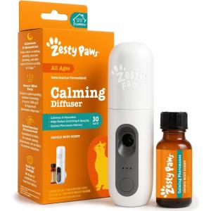 imageZesty Paws 30 Day Cat Pheromones Calming Diffuser Plugin Starter Kit  Cat Calming Diffuser for Cats with Stress Urine Spraying Scratching Excessive Grooming amp Aggression  Starter KitStarter Kit