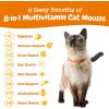 imageZesty Paws Omega Cat Mousse Squeezable Cat Treats  with Seaweed Omega Fatty Acids Antioxidants Vitamins amp Minerals  Skin amp Coat Support for Cats  Tuna Fish Flavor  18 Count Pack of 2Multivitamin
