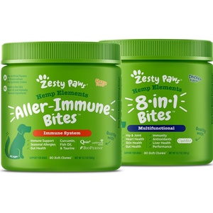 image:imageAllergy Immune Soft Chews  Hemp Seed for Dogs  with Curcumin  8in1 Bites for Dogs  Hemp Seed